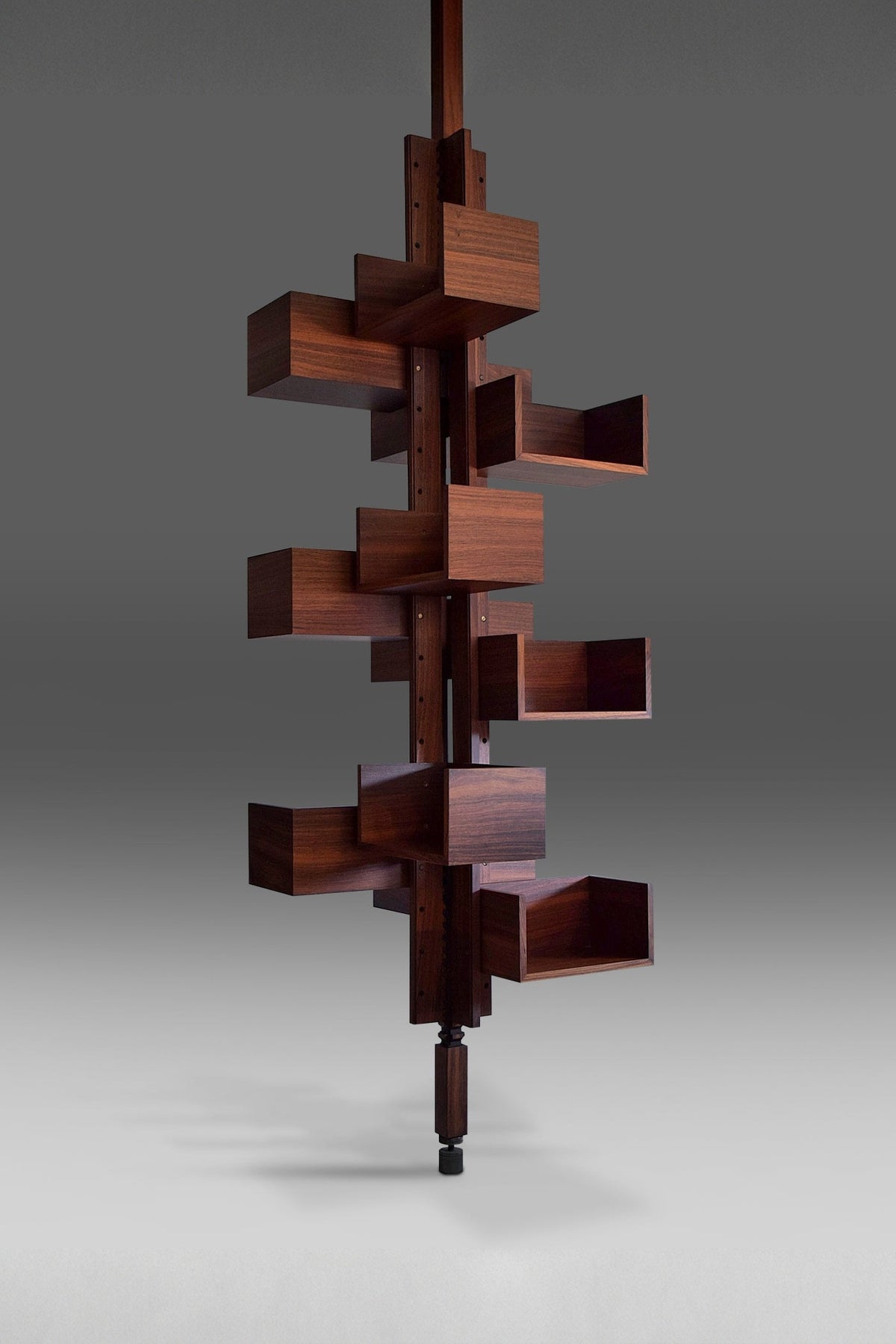 Gian Franco Frattini Albero mid century modern Jatoba bookmill