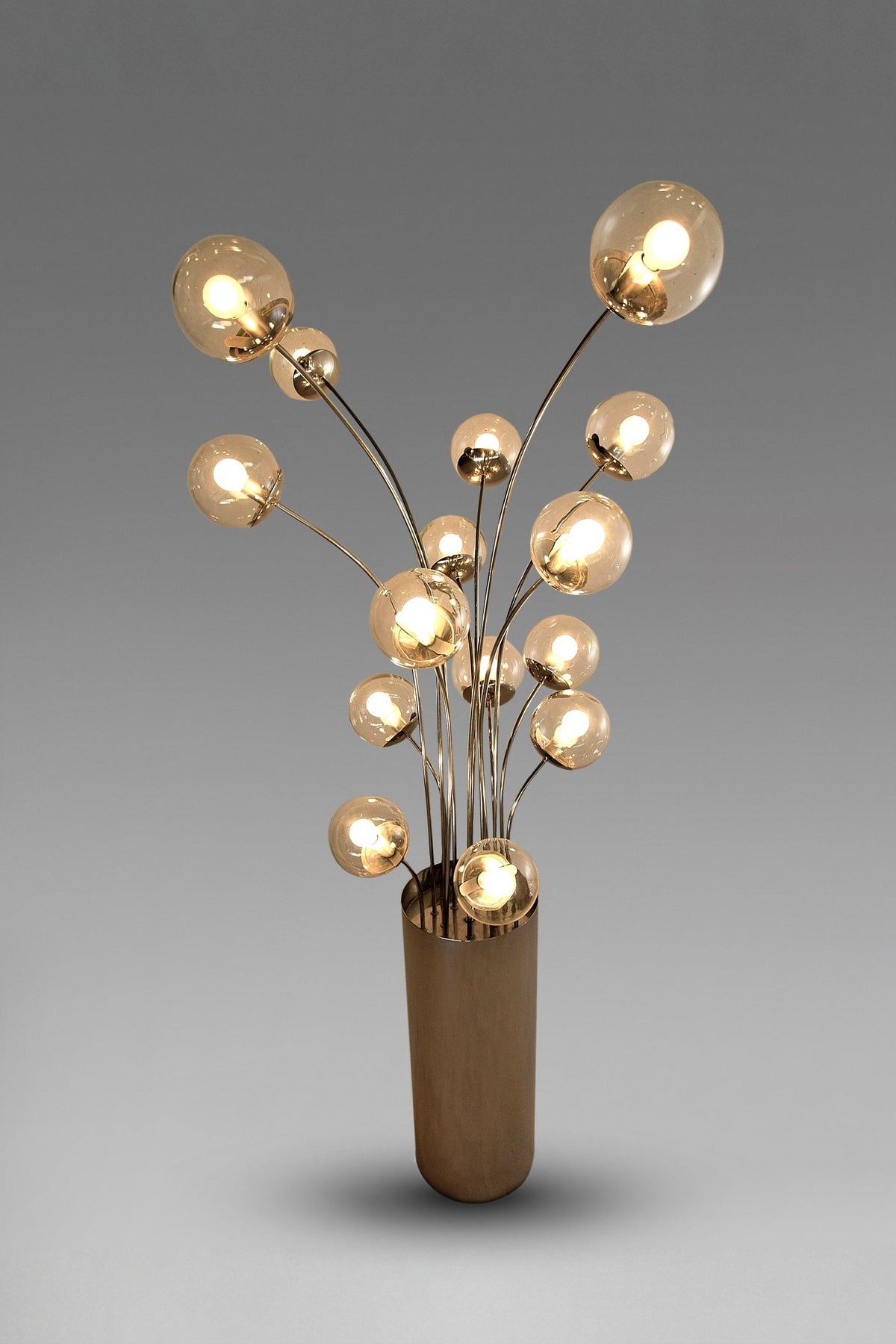 Lumi Italy mid century modern chrome Italian floor lamp