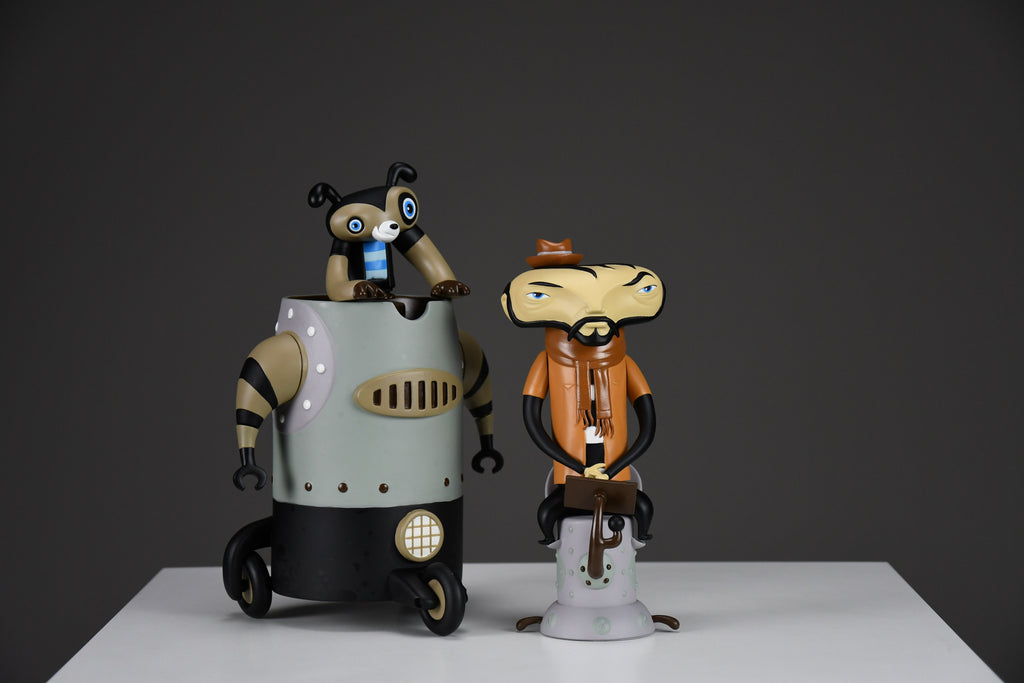 Complete 2004 first series Scarygirl Art toy by Nathan Jurevicius - Art Toys