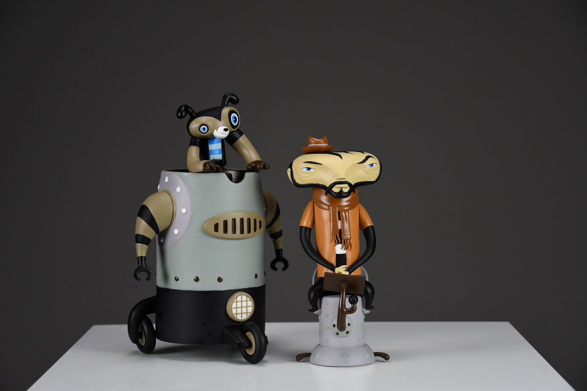 Complete 2004 first series Scarygirl Art toy by Nathan Jurevicius - Art Toys