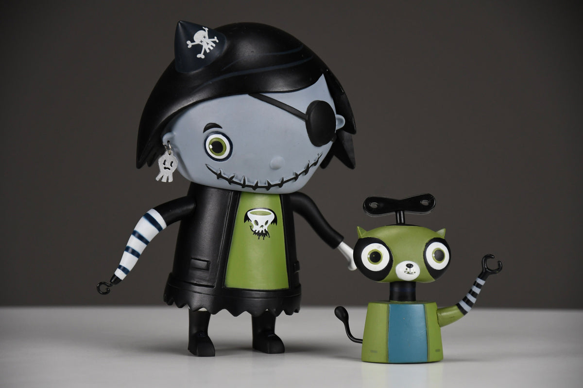 Complete 2004 first series Scarygirl Art toy by Nathan Jurevicius - Art Toys