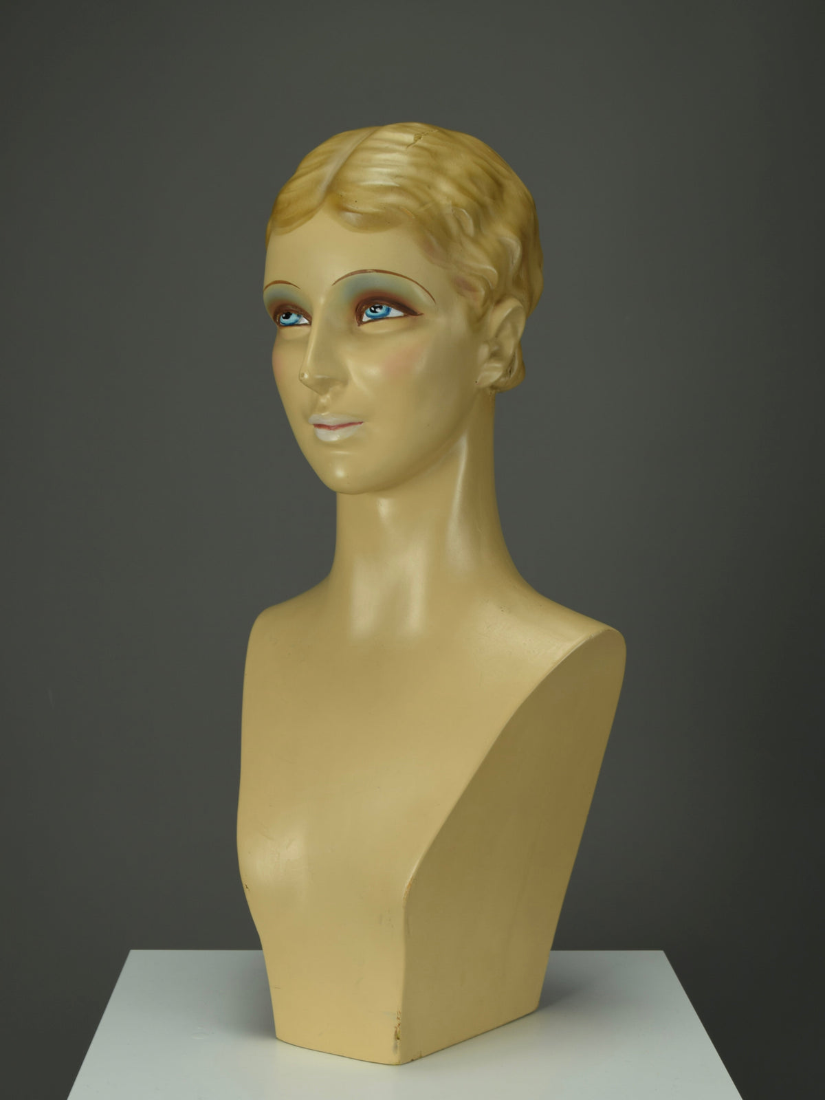 Elegant Spanish art deco jewelry display mannequin 1930 - Decor Sculpture