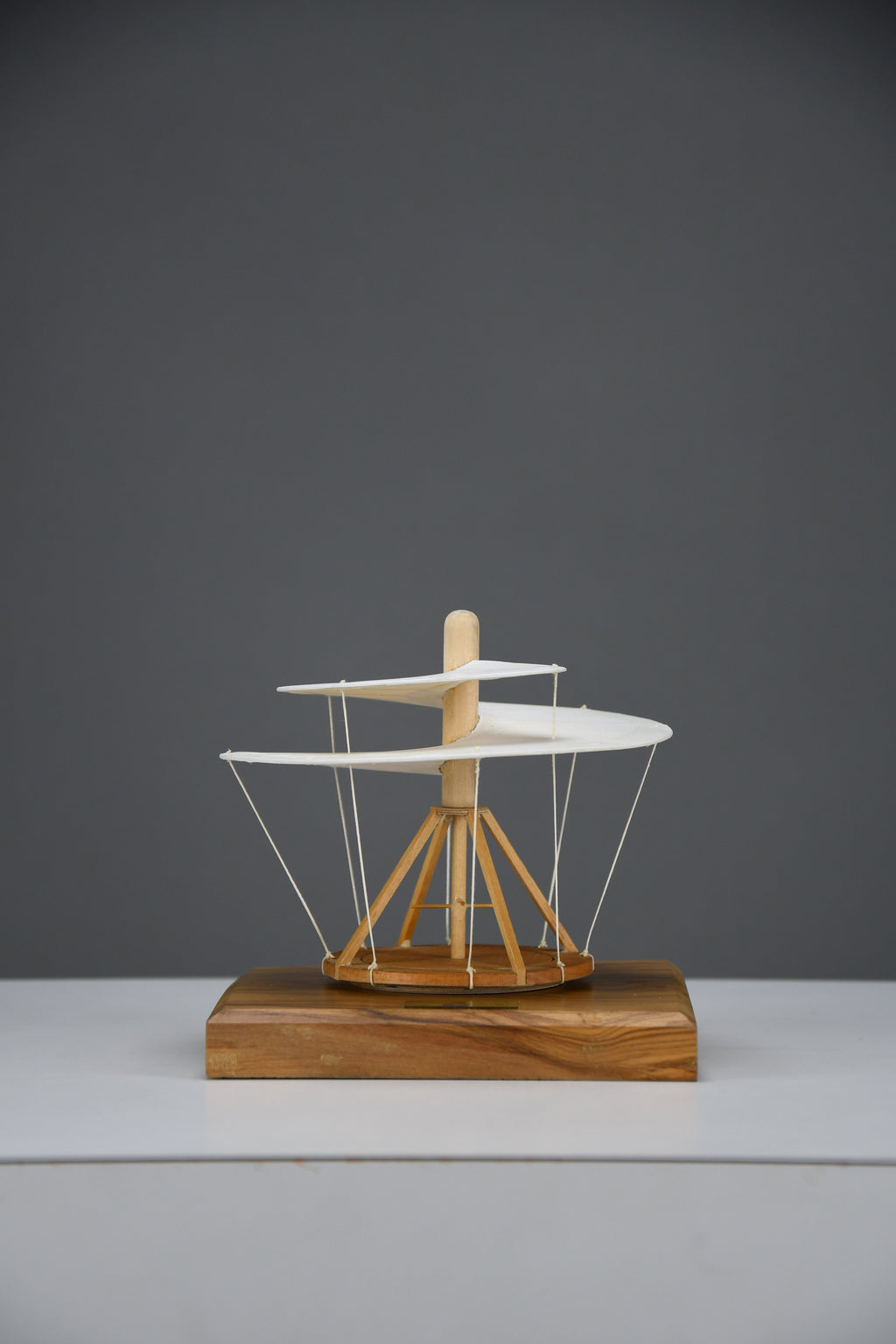 Extraordinary Leonardo da Vinci Helicopter Model, hand-crafted in 1989 by Italian master model-maker Giovanni Sacchi,