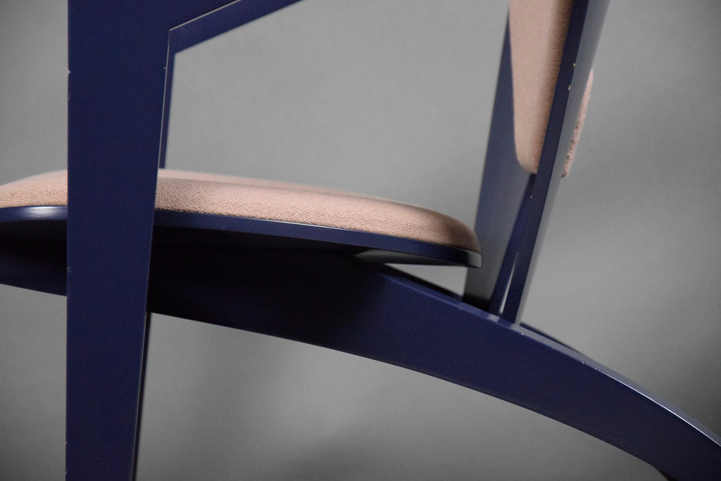 Hans Wegner Blue Lounge Chairs GE 460 - lounge chair