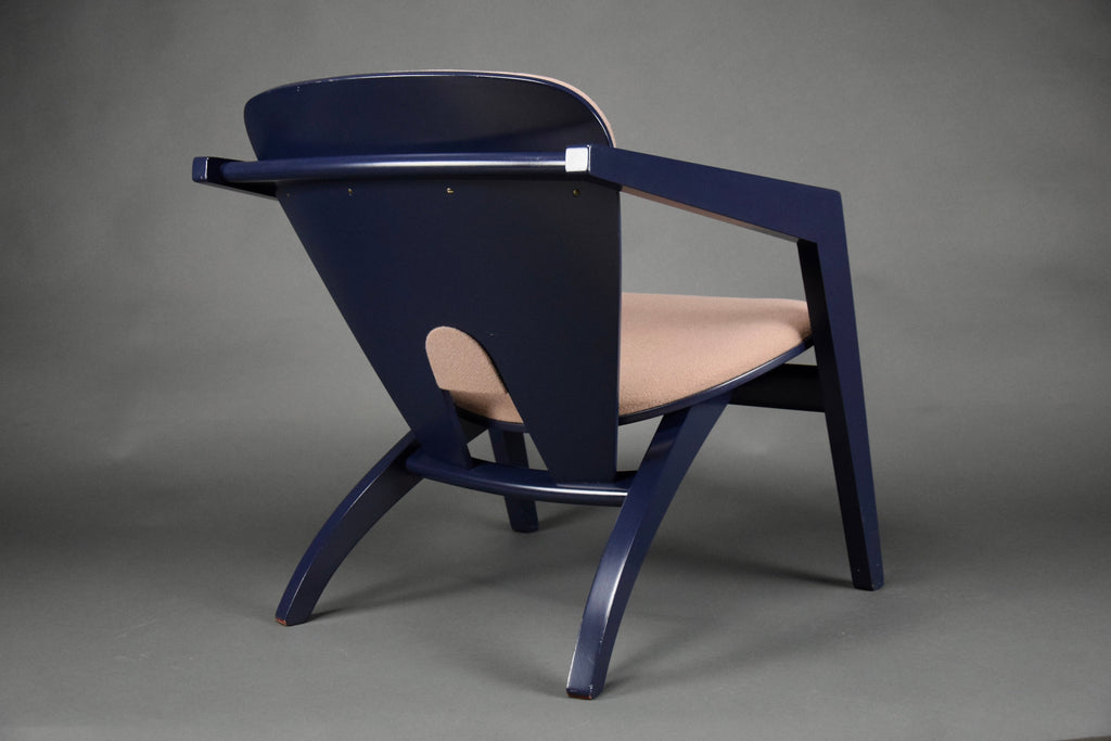 Hans Wegner Blue Lounge Chairs GE 460 - lounge chair