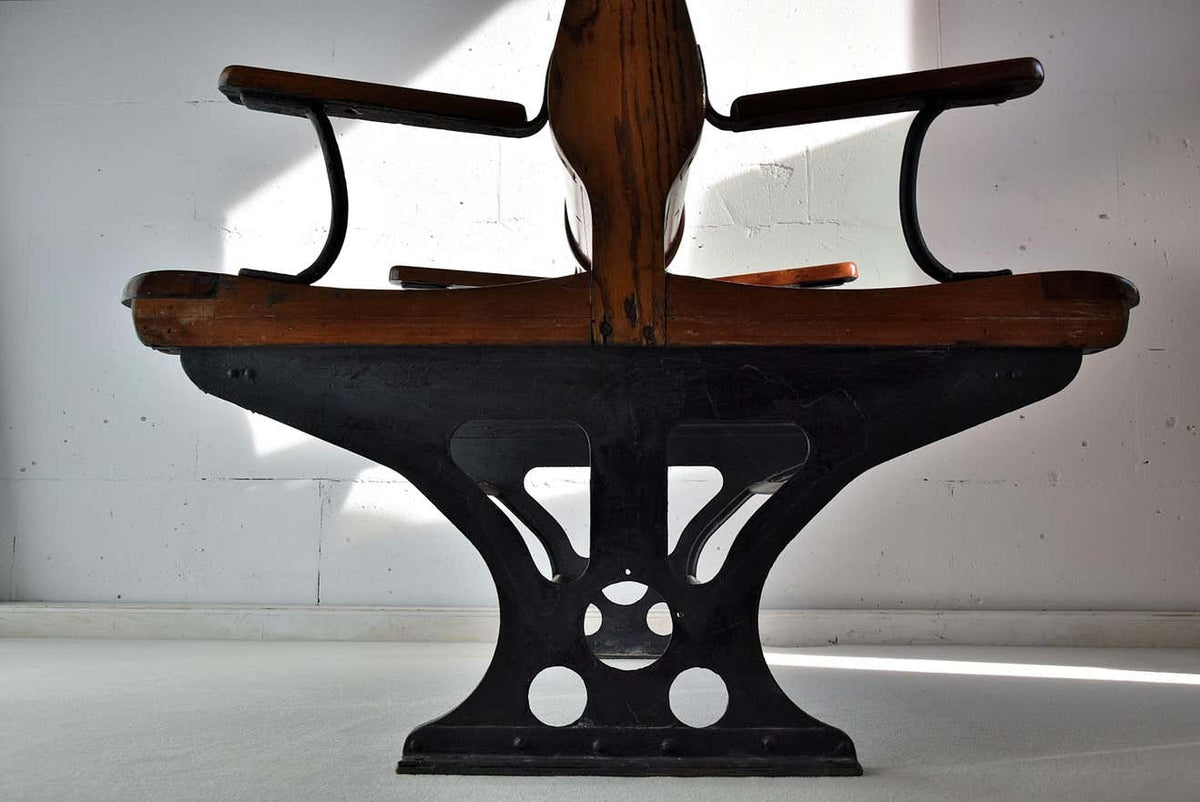 Italian 1928 Train Bench 3rd Class - Furniture