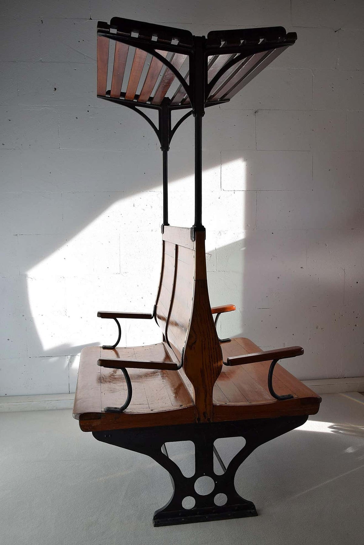 Italian 1928 Train Bench 3rd Class - Furniture