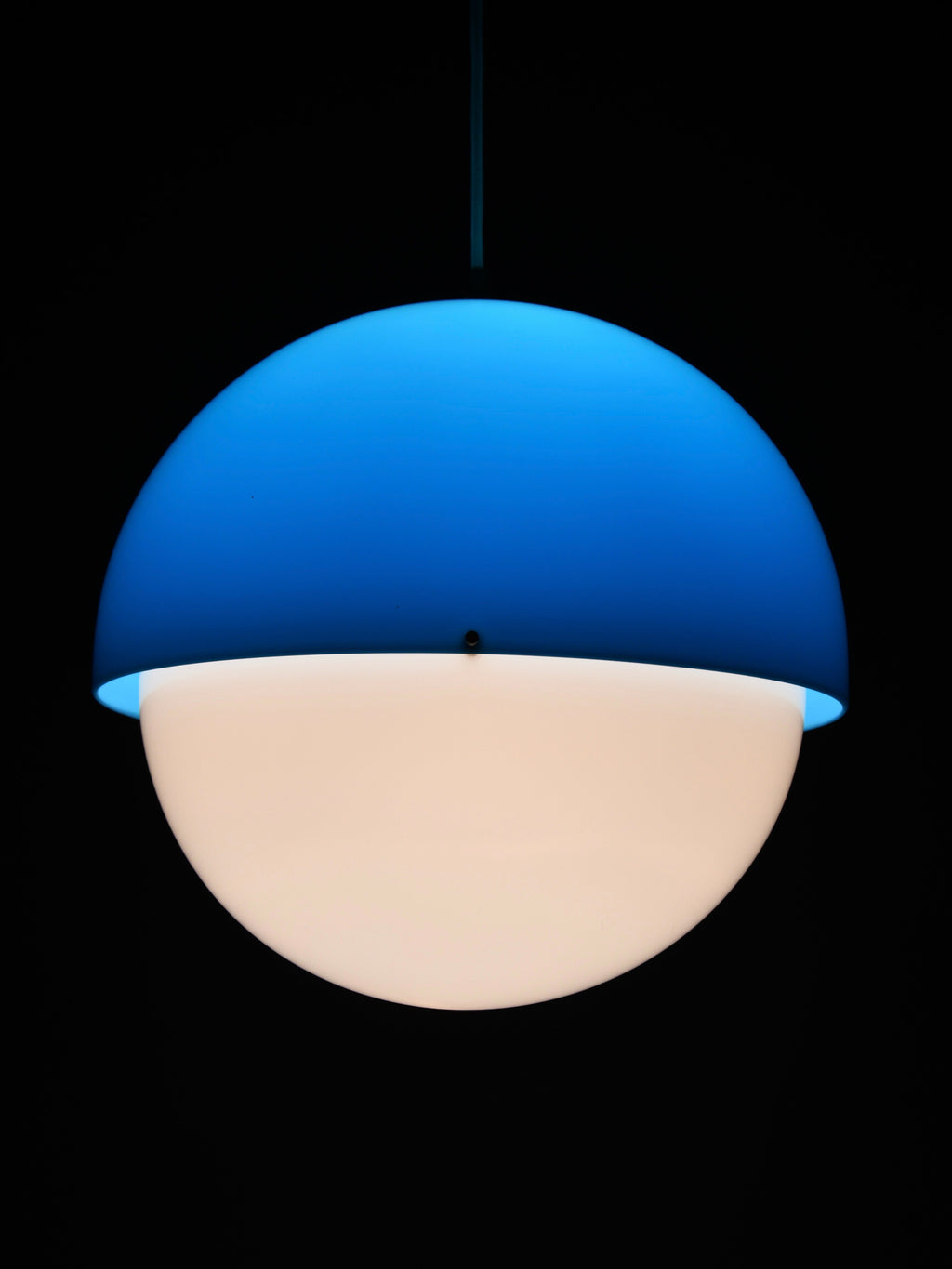 Luigi Bandini Buti model 4021 blue metacrilato pendant lamp for Kartell Italy 1960s - Lighting