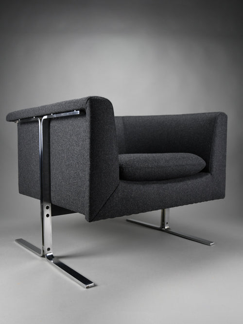 Mid-century modern lounge chair by Geoffrey Harcourt for Artifort Netherlands Early 1960s – Reupholstered in recycled