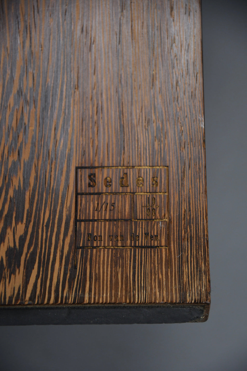 Stool Sedes 1/15 by sculptur Ron van de Ven 1998 - Furniture