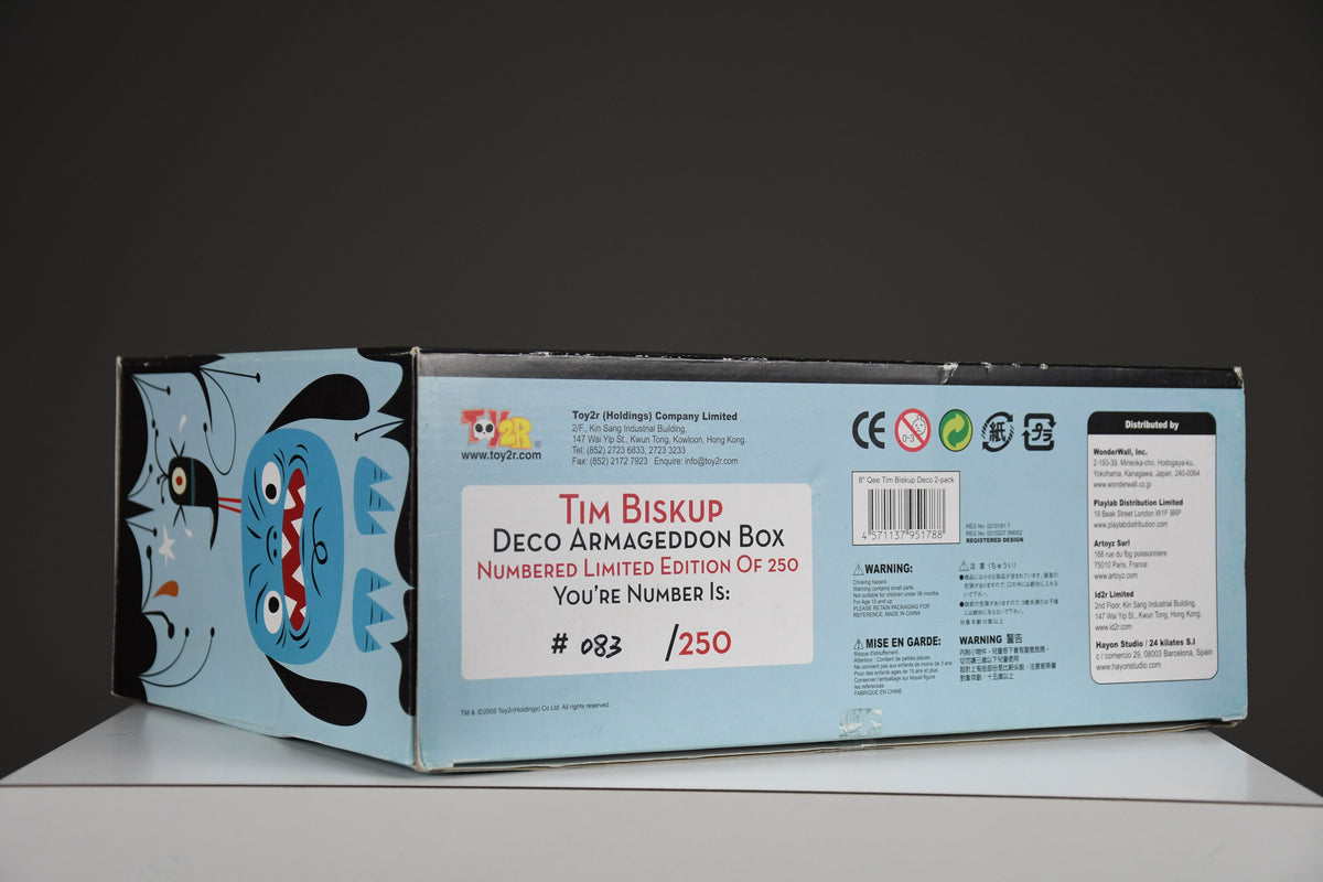 Tim Biskup Deco Armageddon Box designer art toy Set (083/250) Toy2R 2005 - Art Toys