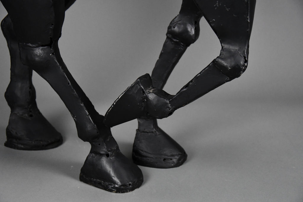 Unique Welded Iron Horse Sculpture by Lida Boonstra 1998 - Decor
