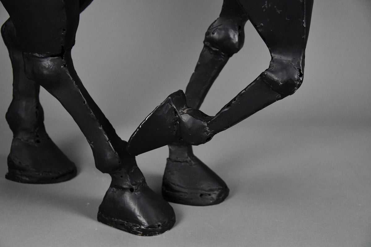 Unique Welded Iron Horse Sculpture by Lida Boonstra 1998 - Decor
